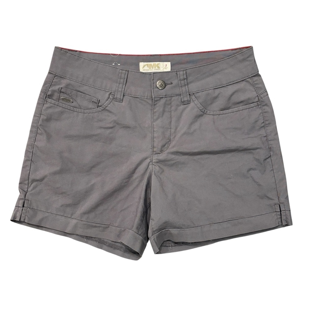AMK Jackson Hole WY Mountain Khakis Grey Shorts 2